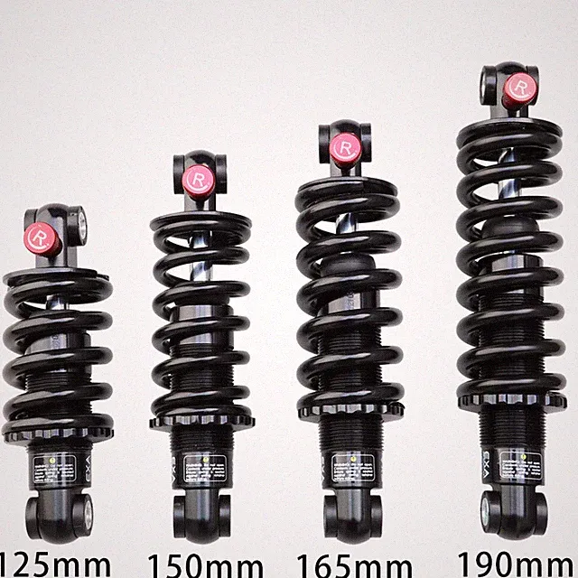 165/190mm Bicycle Rear Shock Absorber Oil Pressure Damping Rear Shock Absorber