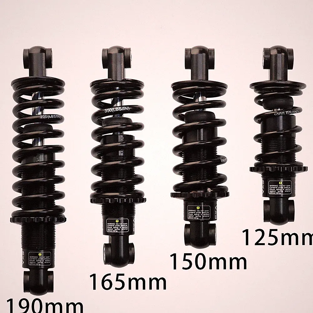165mm/190mm Bicycle Rear Suspension Shock Absorber for Mountain Bike/Scooters
