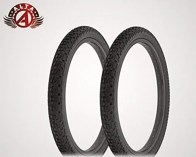 2 Alta HIGH Performance BMX BICYCLE 20" x 1.95" JUMPER Black Durable Knobby TIRE