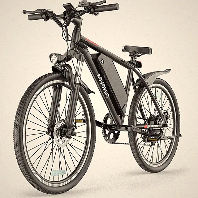 AOVOPRO 26" Electric Bike for Adults Peak 750W Motor 22MPH Top Speed, 35 Miles