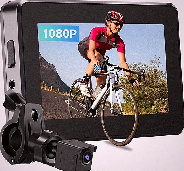 Bike Camera Rechargeable Battery 360° Rotation - Color Night Vision 3 Mins Easy
