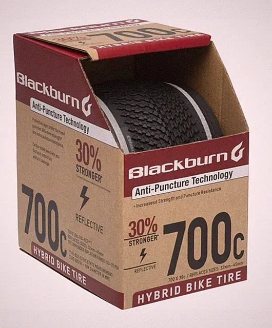 Blackburn 700c×38c Hybrid Bike Tire Reflective Anti-Puncture 30% Stronger 700 🆕