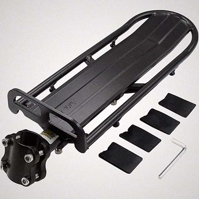 Compact Adjustable Rear Bike Rack - 20lb Capacity