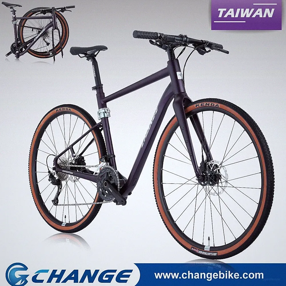 Folding Gravel Bike 700C Shimano 27S Touring Bicycle GF-901P 55 cm Upgrade Ready
