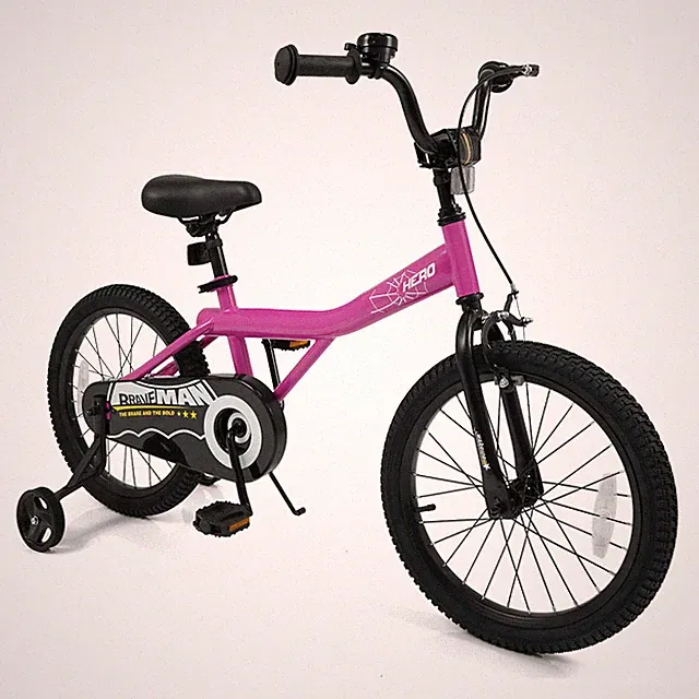 Kids Bike, 18 Inch Bicycle for Children w/Removable Training Wheels, Dual Brakes
