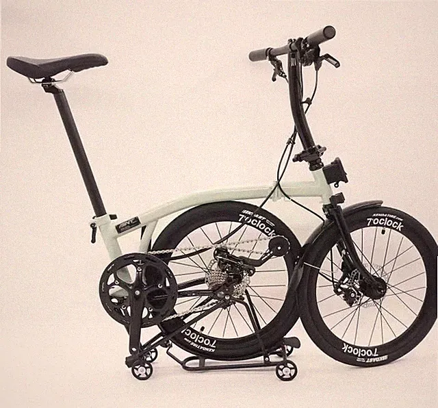 Mint three fold bicycle 20 inch 9-speed disc brake portable adult folding bike