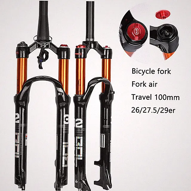 MTB Bicycle Front Fork Mountain Bike Supension Air Forks 26/27.5/ 29inch Tapered