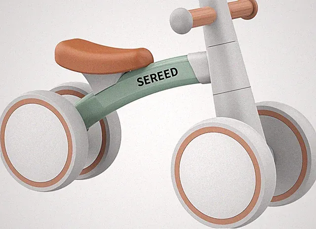 SEREED Baby Balance Bike 12-24 Month Toddler 4 Wheels First Birthday Gift 1 Year