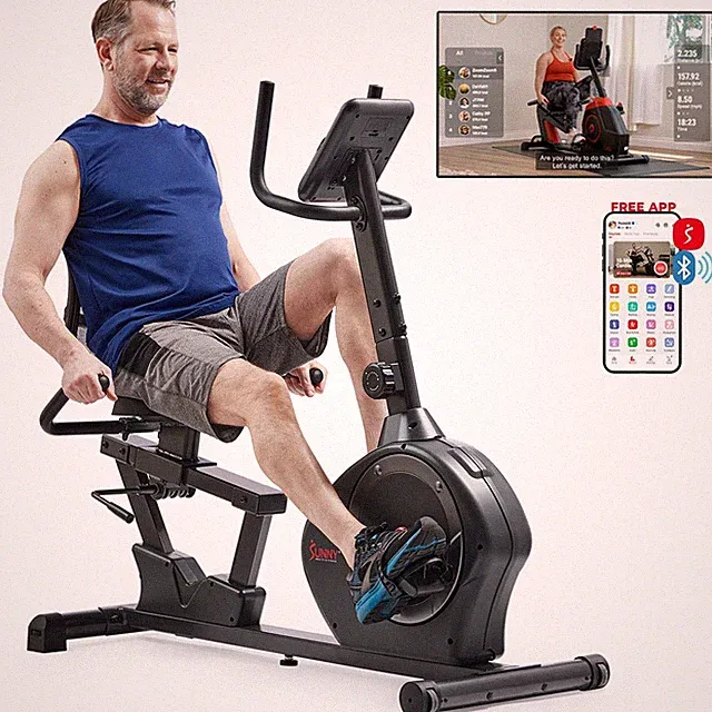 Sunny Health & Fitness Magnetic Recumbent Bike 350LB Capacity SF-RB424002